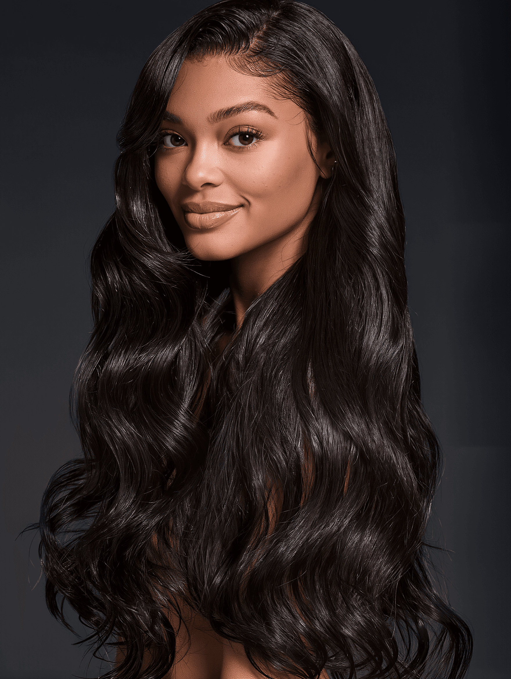 32 inch water wave HD lace human hair wig, 210% density, available at Wig Man LLC in Winter Haven FL